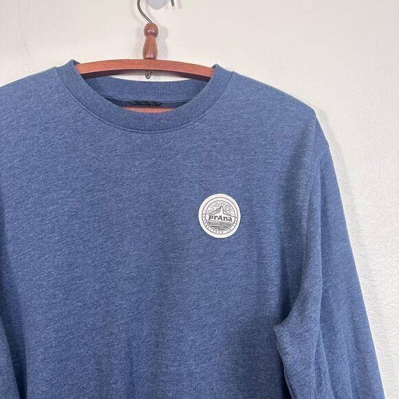 PrAna Patch Pullover Crew in Prana Denim Heather Size L - Picture 5 of 12